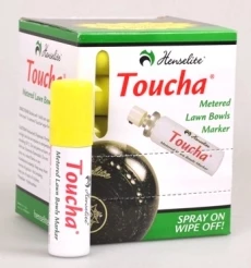 Null Henselite TOUCHA Lawn Bowls Marker WHITE 3 Null Henselite TOUCHA Lawn Bowls Marker WHITE