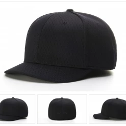 Null Richardson UMPIRE PROMESH 2″ – 4 STITCH FITTED Umpire Cap -Baseball Bats Sales 432 1