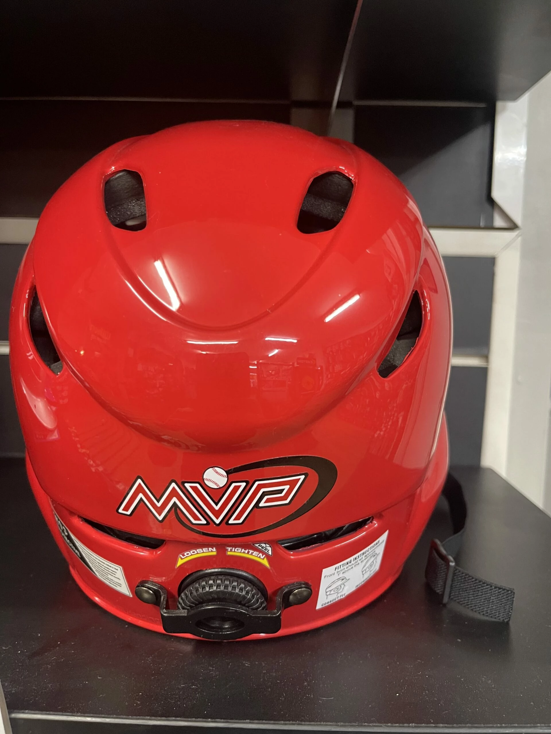 Null MVP Adjustable Batting Helmet – Gloss Red 4 Null MVP Adjustable Batting Helmet – Gloss Red - Image 2