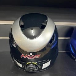 Null MVP Adjustable Batting Helmet – Black / Silver -Baseball Bats Sales aa