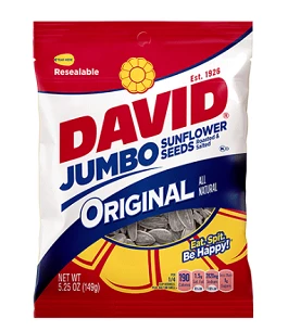 Null David Sunflower Seeds 5.25oz ORIGINAL Flavour 3 Null David Sunflower Seeds 5.25oz ORIGINAL Flavour