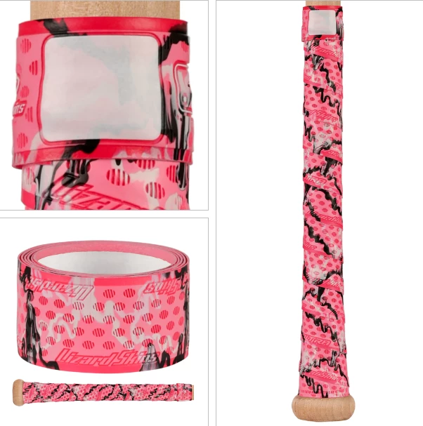 Null Lizard Skins DSP Ultra Shock Bat Grip – 1.1 Mm : Pink Camo 6 Null Lizard Skins DSP Ultra Shock Bat Grip – 1.1 Mm : Pink Camo - Image 4
