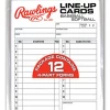 Null Rawlings Line-Up Cards -Baseball Bats Sales refill