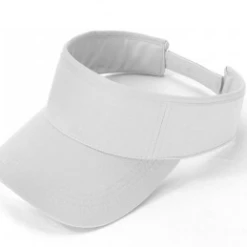 Null PLAIN Adjustable SUN VISOR : WHITE